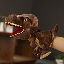 마리오네트인형 꼭두각시 인형 마리오네트 인형극 1pc 30cm 손 장난감 공룡 동물 장갑 동축 아기 유물 아기 안락 아기 수면 쇼, 갈색