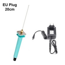 열선절단기 스치로폼 스티로폴 단열재 직선형 충전용 전기 폼 커터 폴리스티렌 스티로폼 나이프 핫 와이어 폼 커팅 펜 휴대용 스티로폼 절단 도구 스티로폼 절단, EU 플러그 20cm