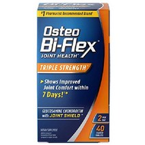 Osteo Bi-Flex 트리플 스트렝스(5) 글루코사민 콘드로이틴 함유 비타민 C 관절 건강 보조 식품 코팅 정제 80개입 (1팩), 40개 (1팩)