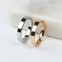 포롱주얼리 3mm 플레인 엥게이지 써지컬반지 R061