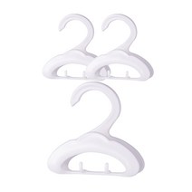 그집살림 가방 모자 걸이 다용도 옷걸이, 화이트, 3개