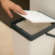 사무실 20L 휴지통 분리수거 쓰레기통 주방 뚜껑 공공기관 학원 공공장소, 휴지통 20L 네이비