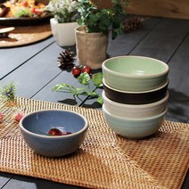SS1807 여주 이천 예쁜 핸드메이드도자기 그릇홈세트 소야 아름 다이여트 국대접 그릇 (5컬러), 블루, 현재상품선택