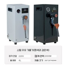 카페 스팀머신 업소용 전동 우유스팀기 우유거품기, A. 4L 단일스팀/색상랜덤