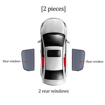 자동차 그늘 창문 차양 유리 커튼 선 쉴드 윈드 스크린 커버 클립 포드 랩터 F150 -, [02] Rear Side Windows