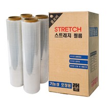 클로버 스트레치 필름 20mic x 500mm x 375m (4롤 1박스), 1box