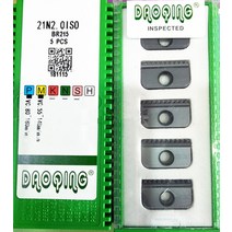 21N 1.0 ISO 개/대 스레드 밀링 인서트 가공: 스틸. 합금강. 등, 01 21N 1.0ISO 5pcs
