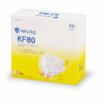 애니가드 꿈꾸는 고래 웰빙 황사 마스크 뉴 프리미엄 소형 KF80, 혼합색상, 350개, 1개입