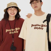 MFNC230016-시티보이 레터링 클래식 숏슬리브 반팔 라