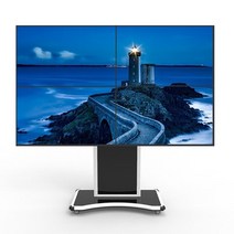멀티 듀얼형 이동식TV거치대(4대거치) 국내생산 32~65인치 삼성LG호환, 추가없음, 카메라선반