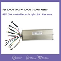 전기자전거컨트롤러 EBike 컨트롤러 KT-15A 17A 22A 30A Sinewave 36V48V250W350W500W750W 72V3000W, [09] 48V50A sinewave