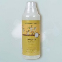 [천삼백케이] [비더블유아이] 더허브스토리 입욕제 버블바스 프리지아 1000ml, 단품