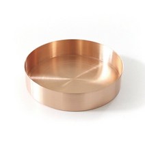 아트박스/홈앳 빈티지샤워 원형 쟁반 Rose Gold, 본품