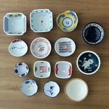 일본 가정식 그릇 모음 꽃무늬 팔각 젠 스타일 종지 앞접시 소스 일본식 원형 소스볼 1인식기, 유키노 종지, 열매