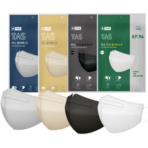 [TAS] KF94 새부리형 대형 타스 마스크 3D 입체형 마스크 5매입 X 10팩 50매, 10개, 화이트