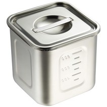 엔도 상사 업무용 심형각 주방 포트 10.5 cm눈금 첨부 몰리브덴 스테인리스제 AKK05010