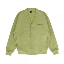 VOLCOM 오버핏 스마일 가디건 올리브