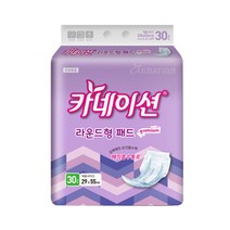 카네이션 프리미엄 라운드패드 30개입 성인기저귀, 4팩