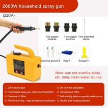 스팀세차기 고압 무선 차량용 진공 살균기 에어컨 세척기 32, ww366a-1, 220v, 영국