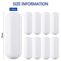 실험실핫플레이트 16 조각 PTFE 마그네틱 Stirrer 믹서 Stir 바 화이트 컬러 Rod Plate Magnet 교반기, 없음, C8x25mm