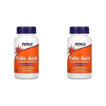 나우푸드 엽산 Folic Acid 800mcg 250정 2팩