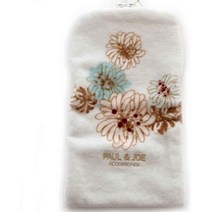 일본직발송 4. PAUL JOE ACCESSOIRES (폴 조 악세수아) 폴조 페트병 케이스 지퍼가 달린 수건 (아이보리, One Size_One Color, One Size_One Color