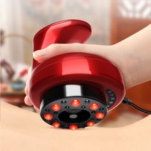 휴대용 미니 저주파 온열 석션기 전자 마사지기 부항기 가정용 전동부항기 자동 가정용, 뷰티풀골드전체구성+LCD화면+24개의마그네틱헤