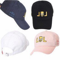 심슨 LOL 볼캡 스트릿모자 여자볼캡 예쁜모자 심슨모자 흰색모자 여자베이스볼캡 특이한모자 여자야구모자 패션모자