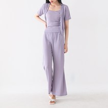 아르느 데일리 썸머 나시 반팔 가디건 바지 쓰리피스 세트