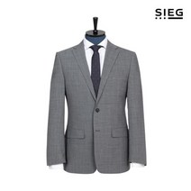 파렌하이트 그레이 사이드 벤트 투 버튼 정장 자켓 (PEJAE2037)