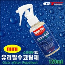 버블레인 유리 발수 코팅제 120ml(미니) 자동차비올때 유막제거