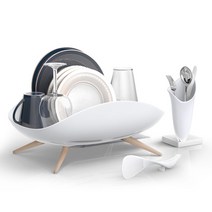 엠지엠씨 소형 물빠짐식기건조대, 크리스탈화이트