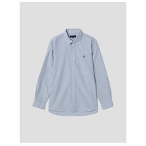 빈폴 22FW [BC2764E01P] 블루 코튼 옥스포드 스트라이프 셔츠
