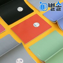 스티치 노트 두꺼운 디자인 공책 줄노트 모눈 무지, 그리드 블랙