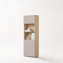 한샘 티오 일반책장 고급형 5단 60cm (컬러 택1), 화이트/파우더핑크(E)