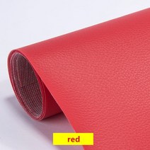 가죽모듈소파 100/200x137cm PU 가죽 자체 접착 수정 보조금 스티키 고무 패치 소파 직물 이후 시뮬레이션, 17 red_01 100x137cm