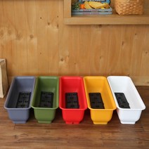 텃밭화분 베란다 옥상 테라스 텃밭 45cm(흙+마사포함) :CNS11429ea#, 그린