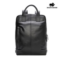 BISON DENIM 바이슨데님 남자 남성 수제 가죽 학생 직장인 15인치 노트북 백팩 가방 N2695
