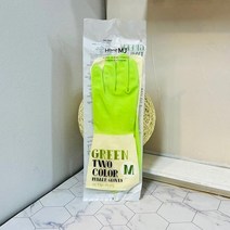 (ABM도매콜) 그린 투컬러 고무장갑 M, 상세페이지 참조