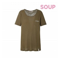 숲 포켓 디테일 리넨 티셔츠(SX6ST30)