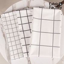 방수천 원단 천 대폭 210T 타프타 폴리에스터 타일체크 3종 ANS, ANS 640 5.5cm 블랙