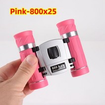 최신 HD 컬러풀 파워 쌍안경 장거리 고배율 줌 망원경 캠핑 장비 야외 스포츠용 비전, [06] Pink-800x25