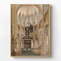 유럽식 복고풍 고급 장식 그림 거실 현관 벽화 고전 건축 벽화 기독교액자 성경액자, A 타입 40x50