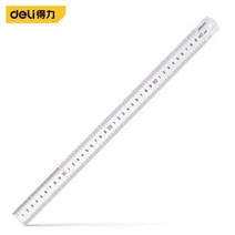 Deli 1 Pcs 15 20 30 50cm Multi-standard Measuring Ruler Stainless Steel Woodworking Portable Hand Pe, 500mm