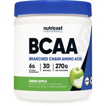 뉴트리코스트 BCAA 그린 애플 맛, 1개, 270g