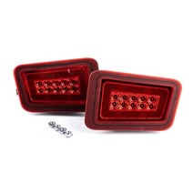 led 후면 범퍼 테일 라이트 험머 hummer h2 2005 2006 2007 2008 20009 주차 라이트 브레이크 라이트 턴 singal 라이트, 빨간 렌즈