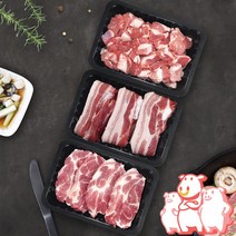 삼형제고기 삼겹살 목살 찌개용 묶음세트 1.1kg 3팩 한돈세트, 삼겹살(구이용)+목살(구이용)+모둠찌개