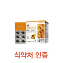 광동 프로폴리스 아연 60캡슐 아연 셀레늄 총 플라보노이드 17mg 함유 항상화 도움 플로폴리스 폴리폴리스 건강기능식품 환절기 건강 항산화 면역기능 추출물 영양제 보충제 청소년, 60정, 10개
