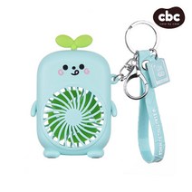 캐릭터 악세사리 키링 휴대용 탁상용 초 미니 선풍기 USB 충전 거치대 선풍기, 핑크 토끼, tp081-C