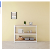 스피드랙 업그레이드형 홈던트하우스 철제 선반 3단, 화이트